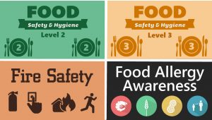 Level 2 3 food fire safety and food allergy bundle